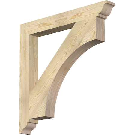 Ekena Millwork Westlake Traditional Rough Sawn Bracket, Douglas Fir, 4"W x 34"D x 34"H BKT04X34X34WTL01RDF